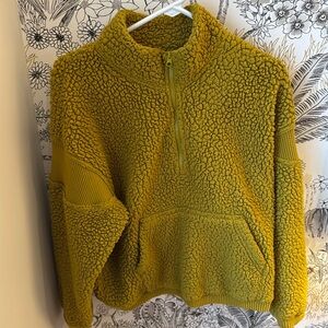 Golden Palm Sherpa Pullover
